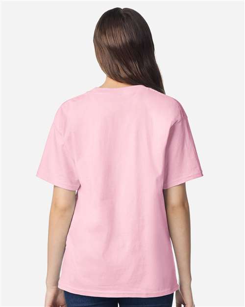 Youth Light Cotton T-Shirt - OnModelBack - B04660212 - Light Pink