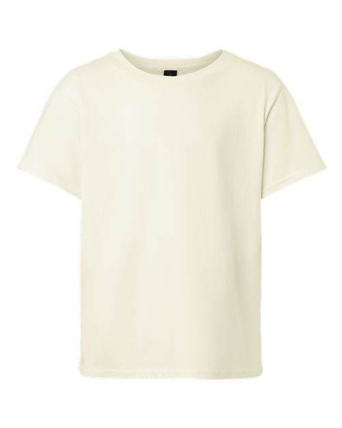 Youth Light Cotton T-Shirt - Front - B04660012 - Off White