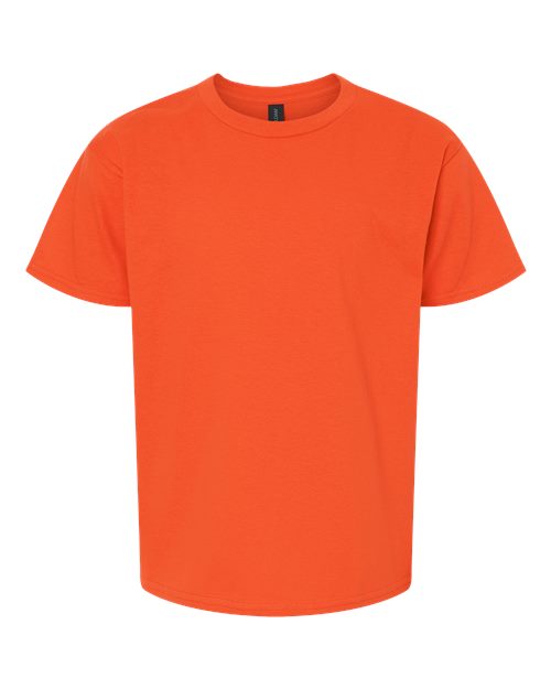 Youth Light Cotton T-Shirt - Front - B04660662 - Orange