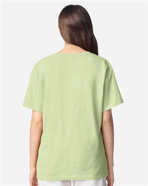 Youth Light Cotton T-Shirt - OnModelBack - B04660272 - Pistachio