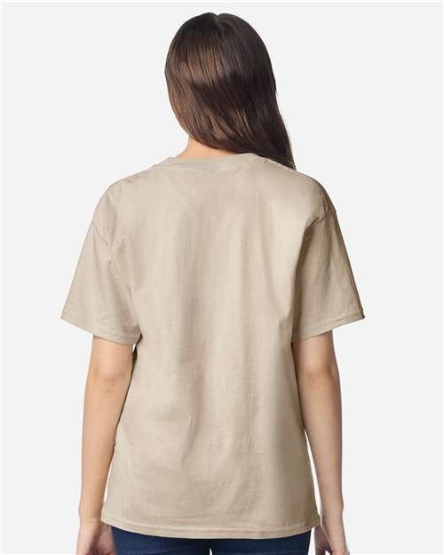 Youth Light Cotton T-Shirt - OnModelBack - B04660362 - Sand