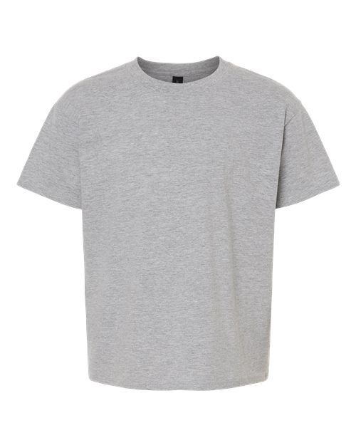 Youth Light Cotton T-Shirt - Front - B04660392 - Sport Grey