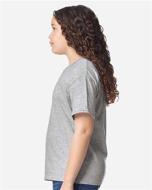 Youth Light Cotton T-Shirt - OnModelSide - B04660392 - Sport Grey