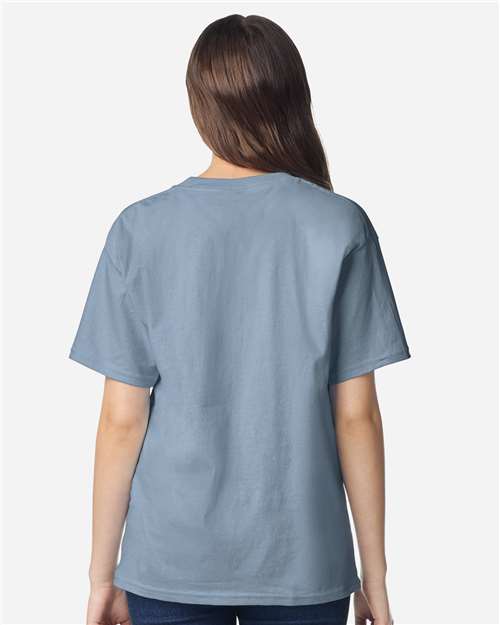 Youth Light Cotton T-Shirt - OnModelBack - B04660602 - Stone Blue