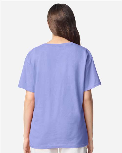 Youth Light Cotton T-Shirt - OnModelBack - B04660412 - Violet