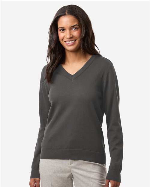 Women's New Classics V-Neck Sweater - OnModelFront - B012B2132 - Graphite