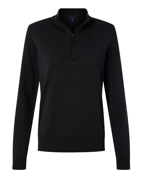 Women's New Classics Quarter-Zip Sweater - Front - B014B2502 - Black