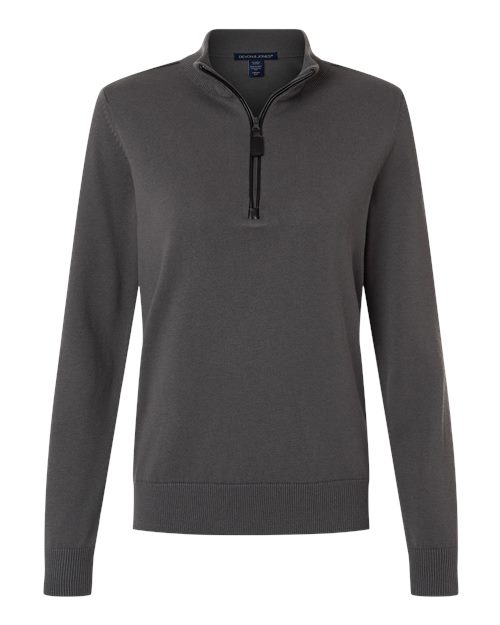 Women's New Classics Quarter-Zip Sweater - Front - B014B2582 - Graphite