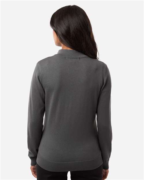 Women's New Classics Quarter-Zip Sweater - OnModelBack - B014B2582 - Graphite