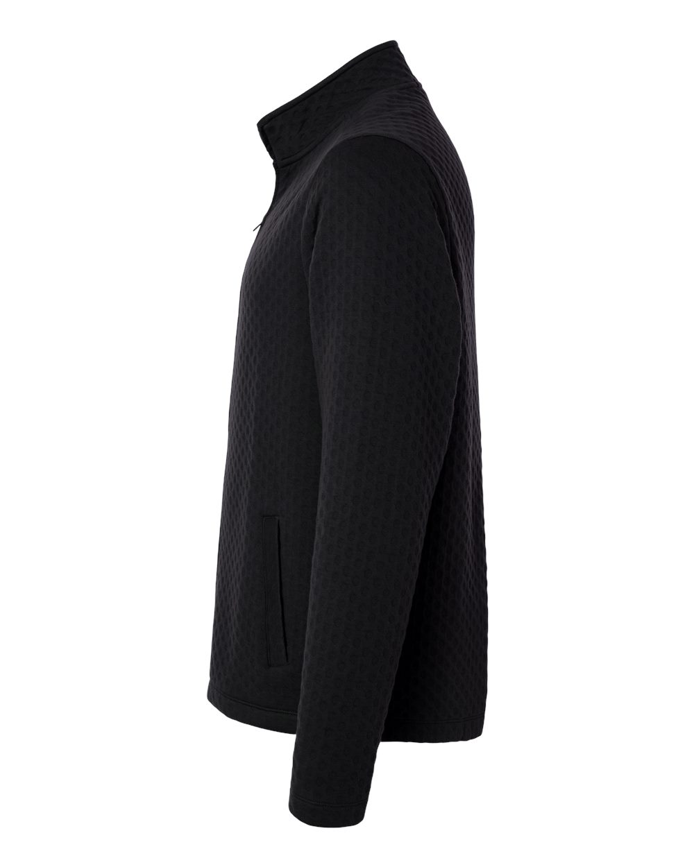 Men's Berkley Textured Full-Zip Jacket - DirectSide - B016B2503 - Black