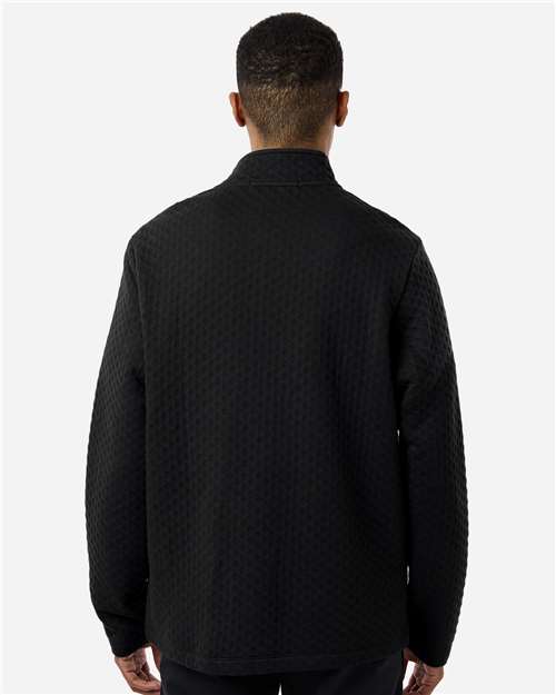 Men's Berkley Textured Full-Zip Jacket - OnModelBack - B016B2503 - Black