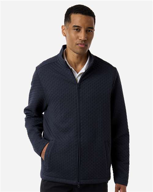 Men's Berkley Textured Full-Zip Jacket - OnModelFront - B016B2653 - Navy