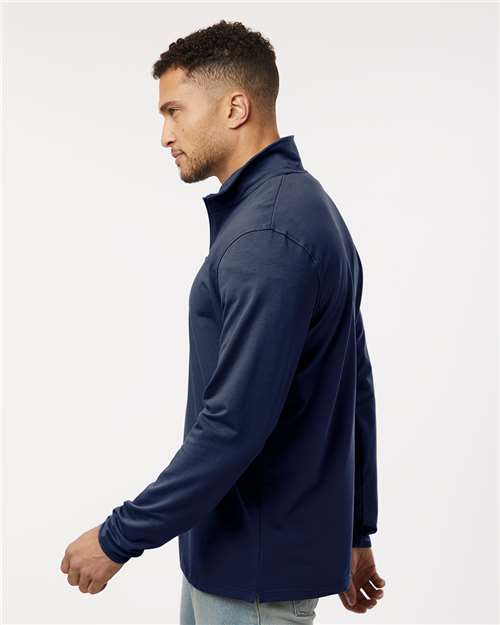 Men's Perform Quarter-Zip Pullover - OnModelSide - B00076652 - Classic Navy