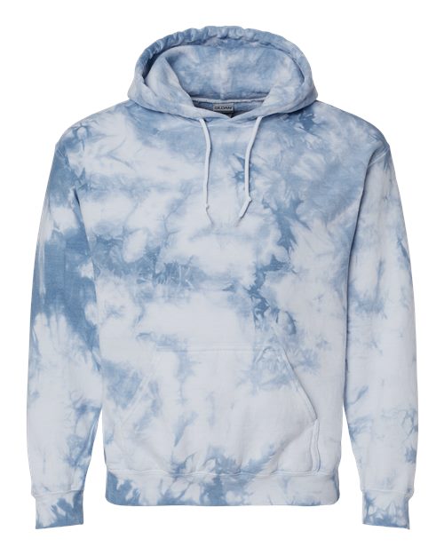 Unisex Crystal Wash Hooded Sweatshirt - Front - B13302253 - Crystal Ice Blue