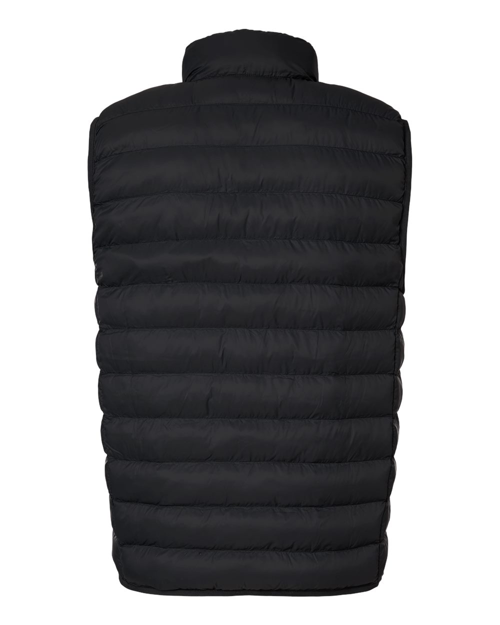 Men's Lightweight Poly-filled Packable Vest - Back - B18852503 - Black