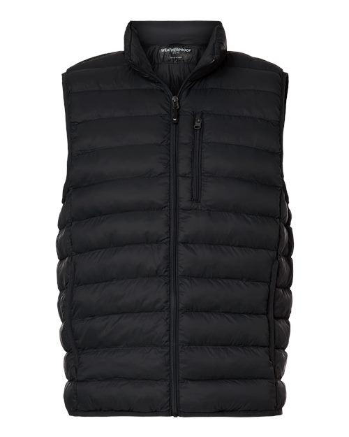 Men's Lightweight Poly-filled Packable Vest - Front - B18852503 - Black
