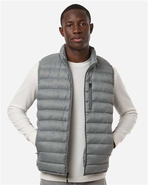 Men's Lightweight Poly-filled Packable Vest - OnModelFront - B18852093 - Chelsea Grey