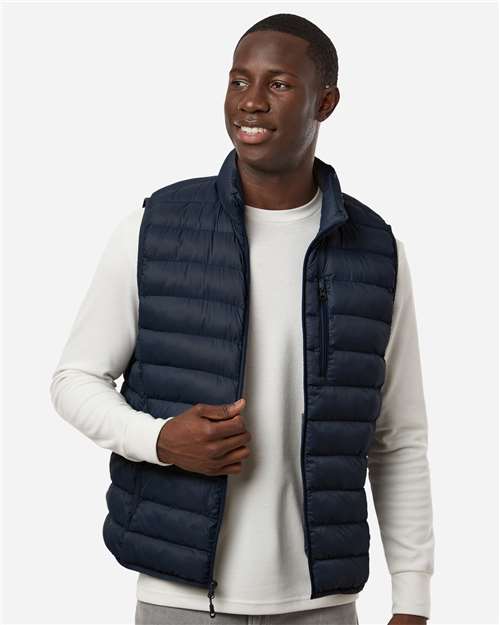 Men's Lightweight Poly-filled Packable Vest - OnModelFront - B18852593 - Stormy Night