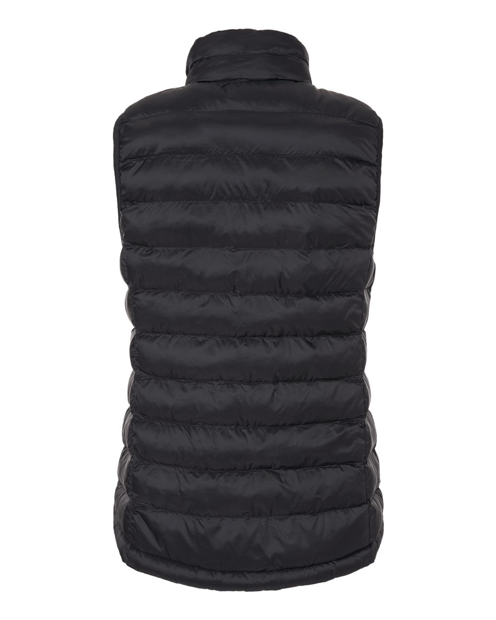 Women's Lightweight Poly-filled Packable Vest - Back - B18952503 - Black