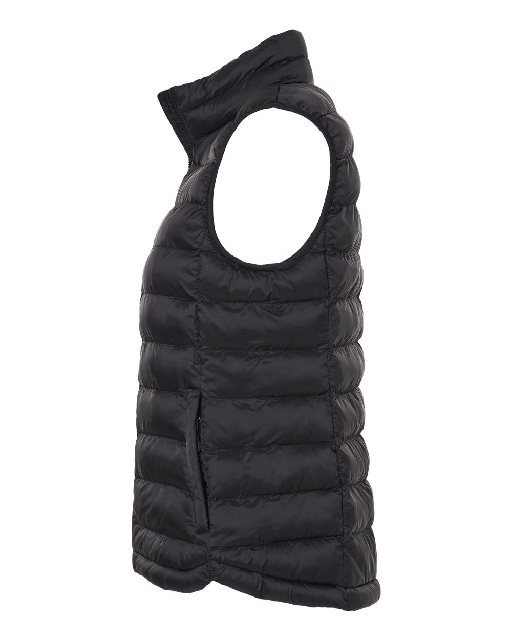 Women's Lightweight Poly-filled Packable Vest - DirectSide - B18952503 - Black
