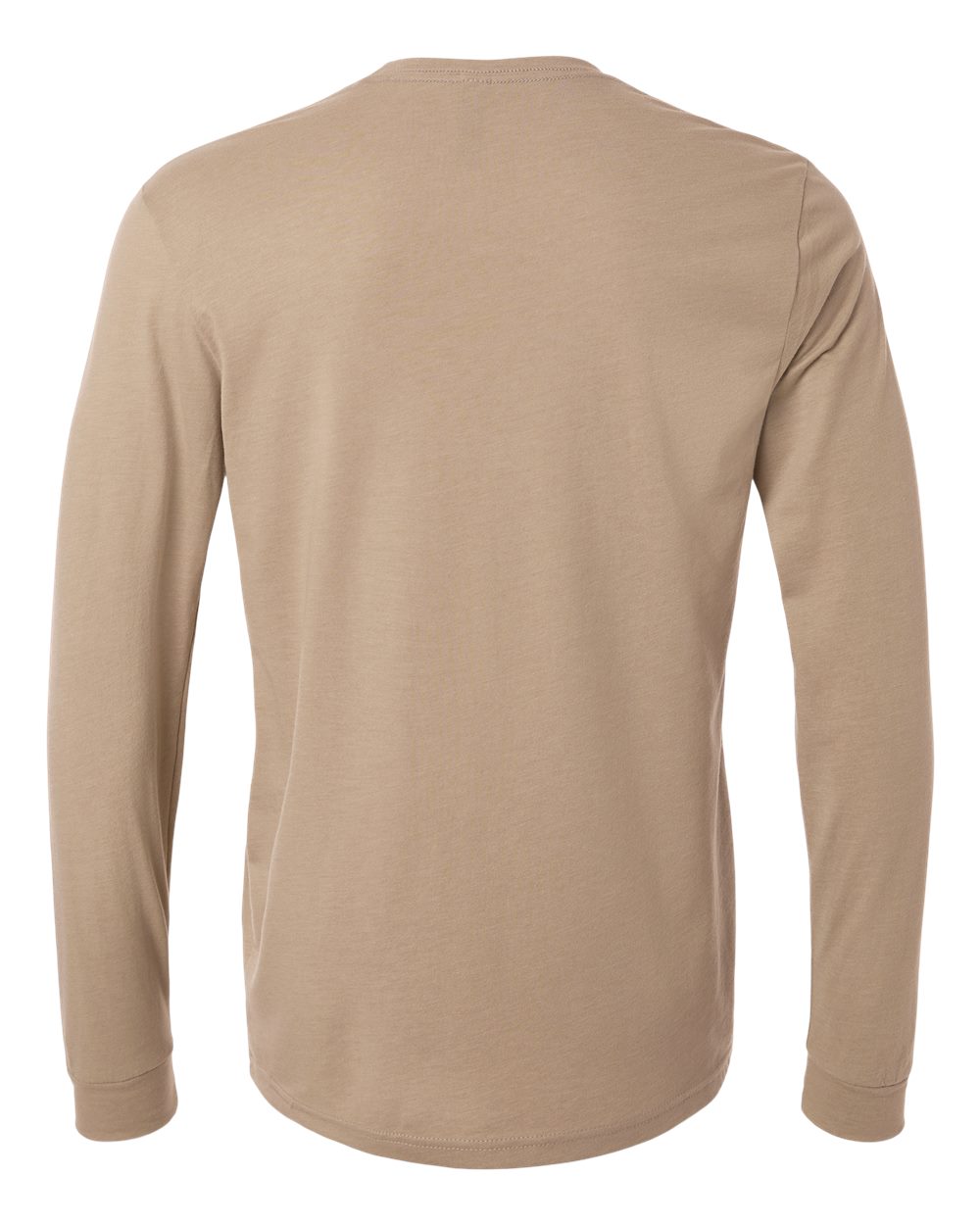 CVC Long Sleeve T-Shirt - Back - B03618952 - Heather Tan