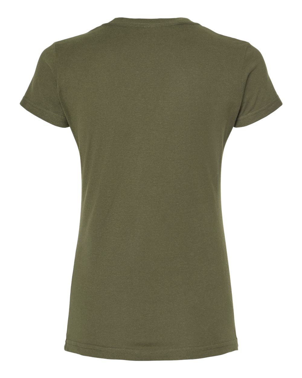 Women's Fine Jersey Slim Fit T-Shirt - Back - B20159542 - Military Green