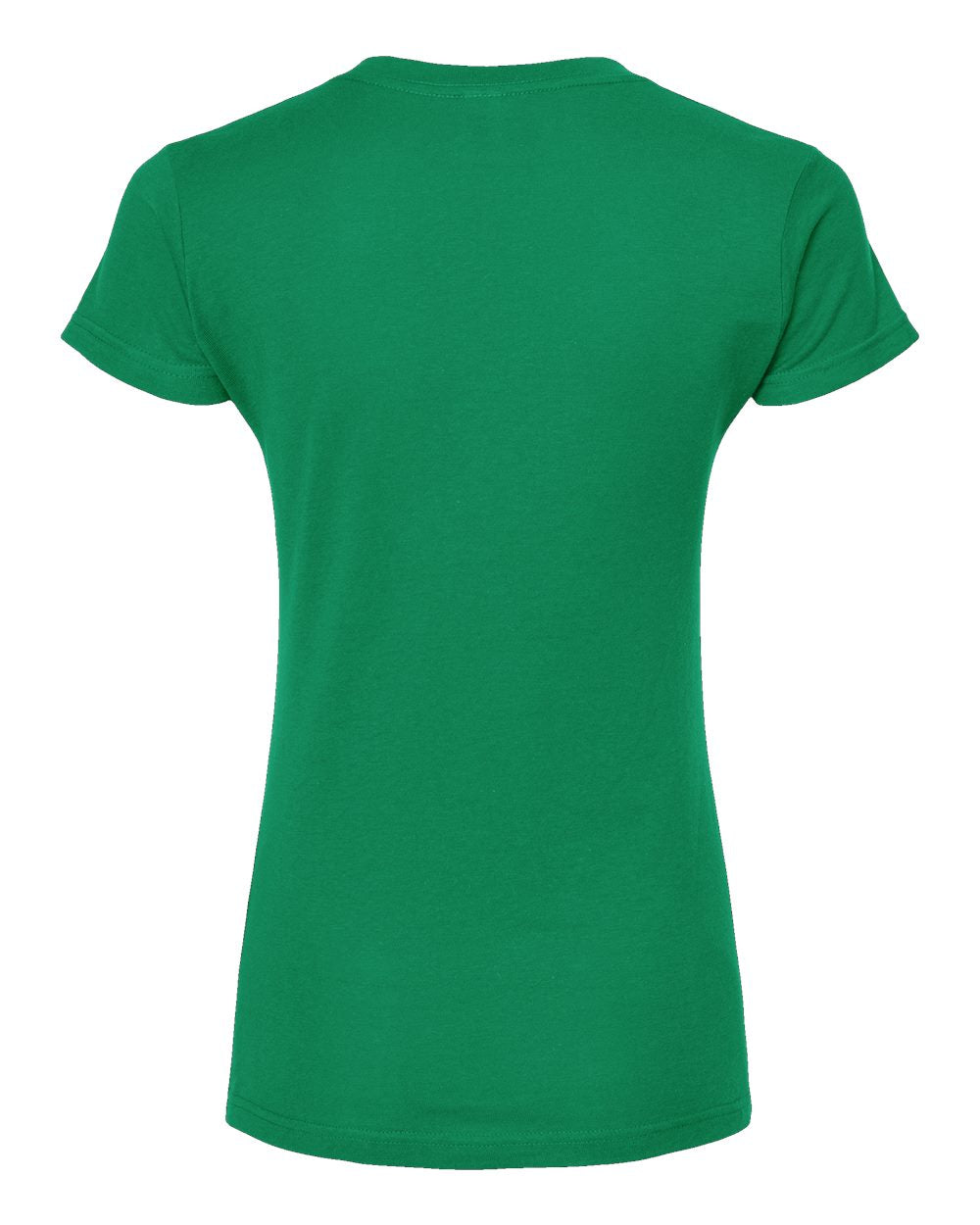 Women's Fine Jersey V-Neck T-Shirt - Back - B20259902 - Kelly Green