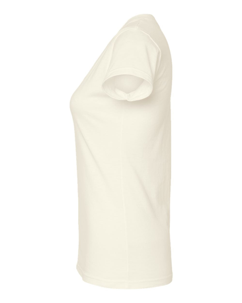 Women's Fine Jersey V-Neck T-Shirt - DirectSide - B20259242 - Natural