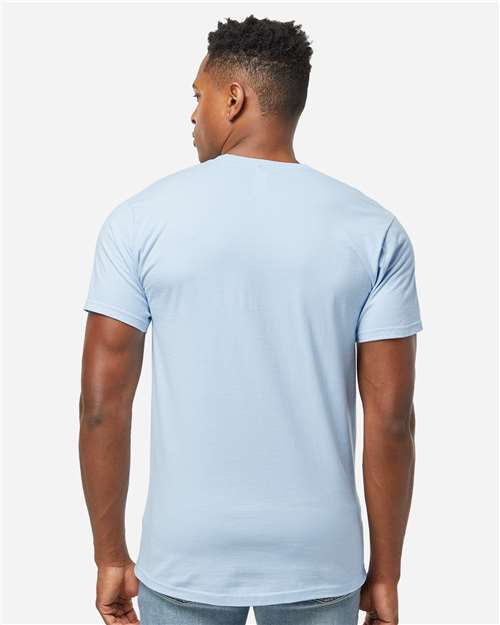 Unisex Heavyweight Jersey T-Shirt - OnModelBack - B30959273 - Baby Blue