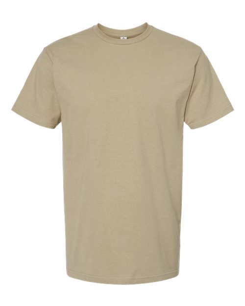 Unisex Heavyweight Jersey T-Shirt - Front - B30959233 - Sand