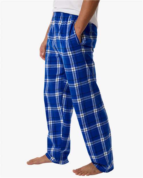 Men's Harley Flannel Pants - OnModelSide - B13203061 - Electric Royal Carnegie Plaid 