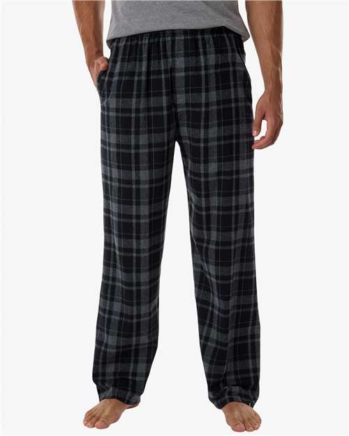 Men's Harley Flannel Pants - OnModelFront - B13203071 - Black Jordan Plaid