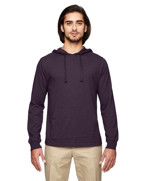 Eco Jersey Pullover Hooded Long Sleeve T-Shirt - styleImage
