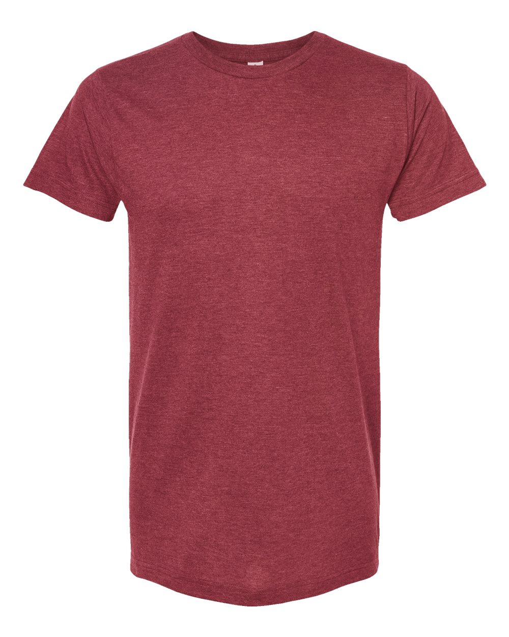 Fine Jersey T-Shirt - Front - B10259542 - Heather Cardinal