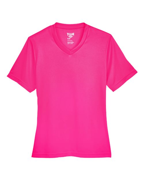 Women's Zone Performance T-Shirt - Front - B680D9302 - Bright Magenta