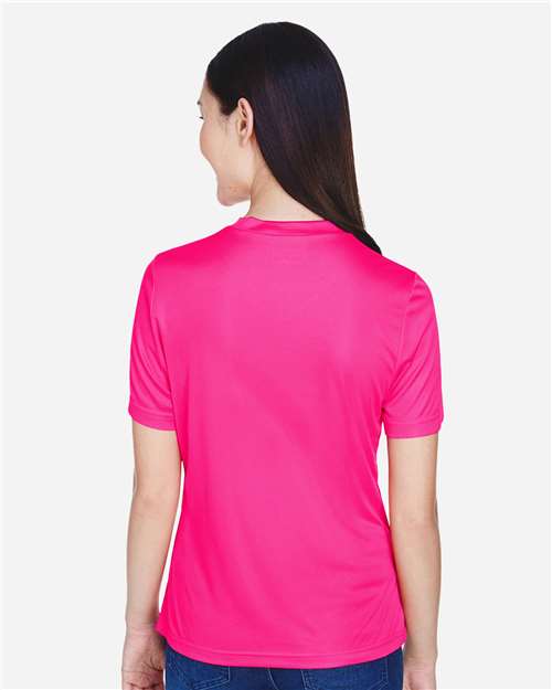 Women's Zone Performance T-Shirt - OnModelBack - B680D9302 - Bright Magenta