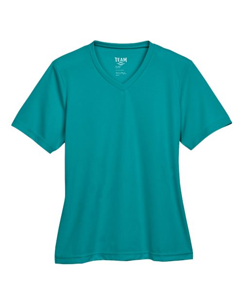 Women's Zone Performance T-Shirt - Front - B680D9902 - Clear Teal
