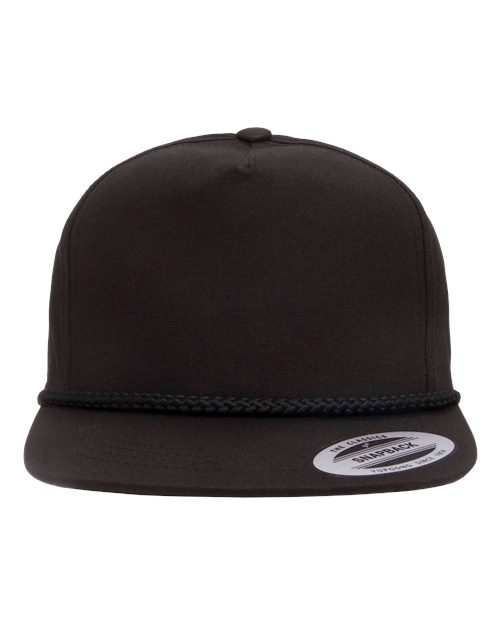 Classic Poplin Golf Cap - Front - B41095500 - Black