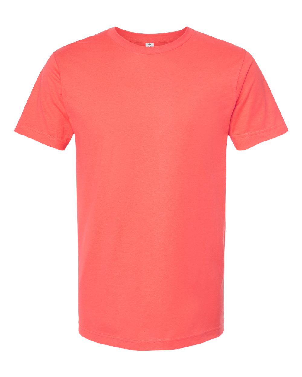 Fine Jersey T-Shirt - Front - B10259632 - Bright Coral