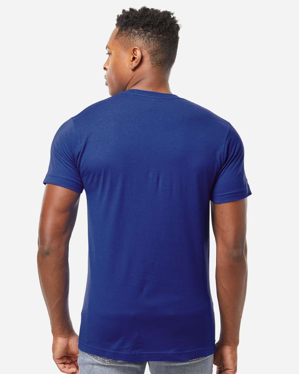 Fine Jersey T-Shirt - OnModelBack - B10259622 - Deep Blue