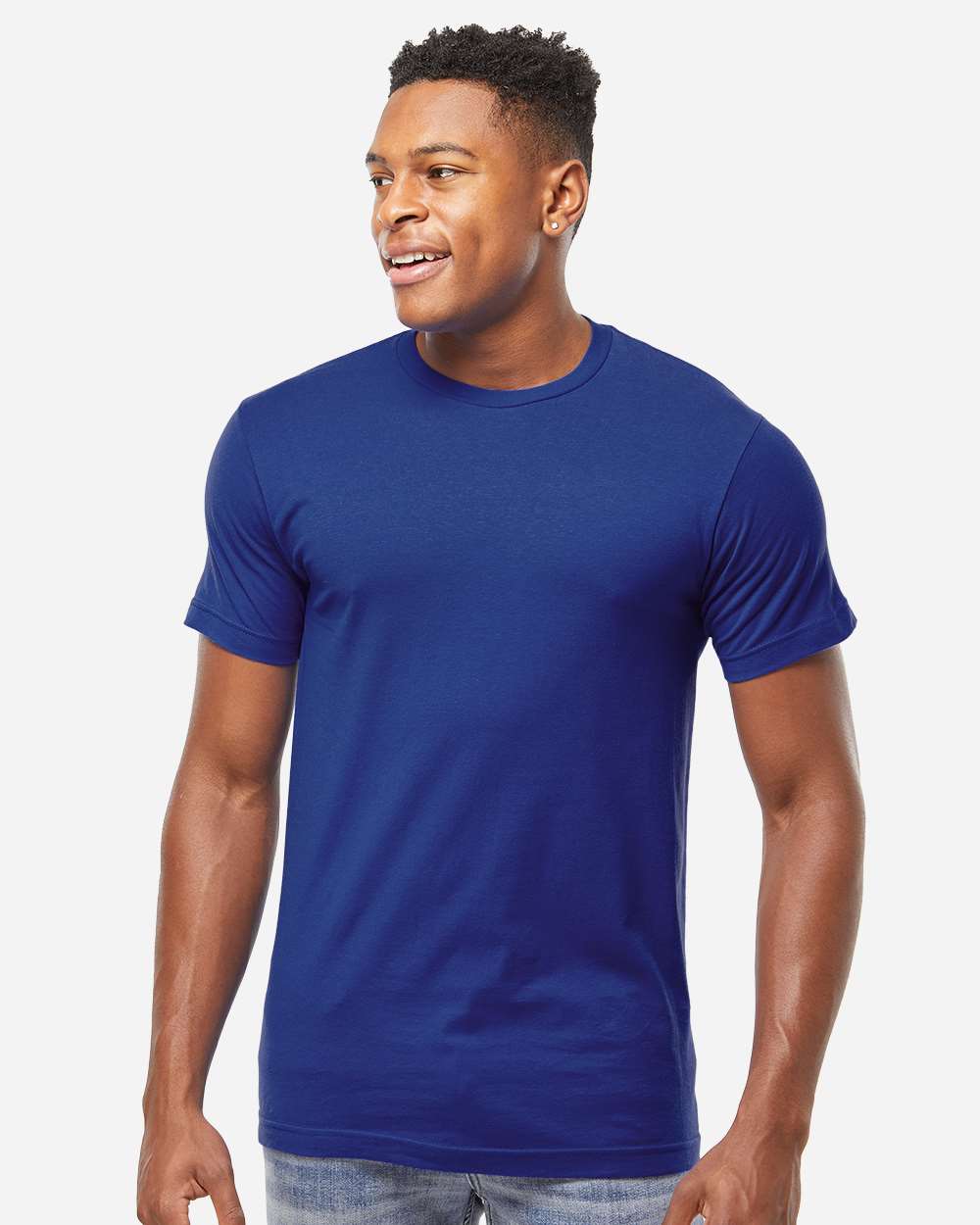 Fine Jersey T-Shirt - OnModelFront - B10259622 - Deep Blue