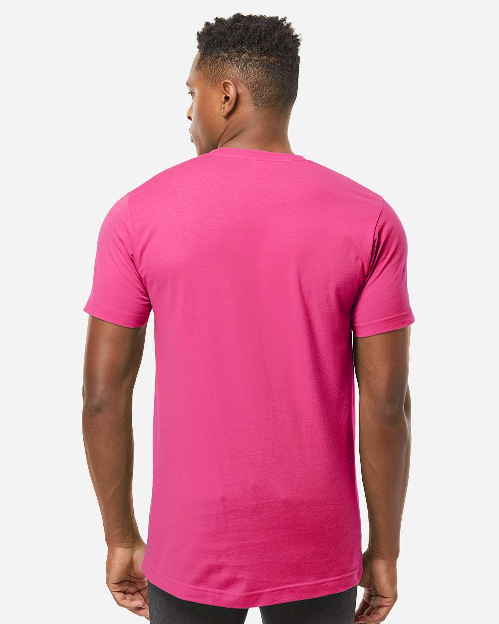 Fine Jersey T-Shirt - OnModelBack - B10259612 - Fuchsia
