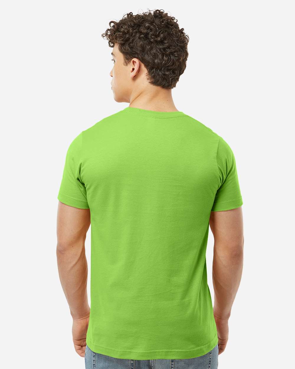 Fine Jersey T-Shirt - OnModelBack - B10259452 - Lime