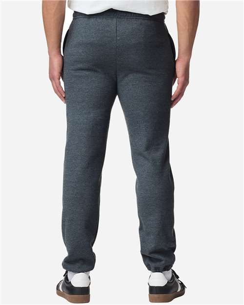 Unisex Heavy Blend™ Pocket Sweatpants - OnModelBack - B04860093 - Dark Heather
