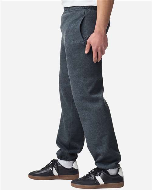 Unisex Heavy Blend™ Pocket Sweatpants - OnModelSide - B04860093 - Dark Heather