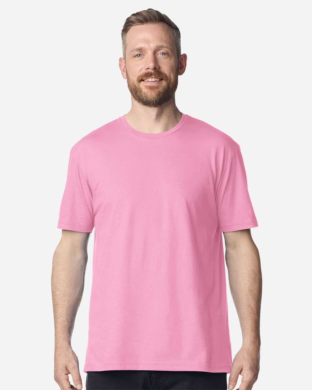Softstyle® T-Shirt - OnModelFront - B00660013 - Fan Candy Pink