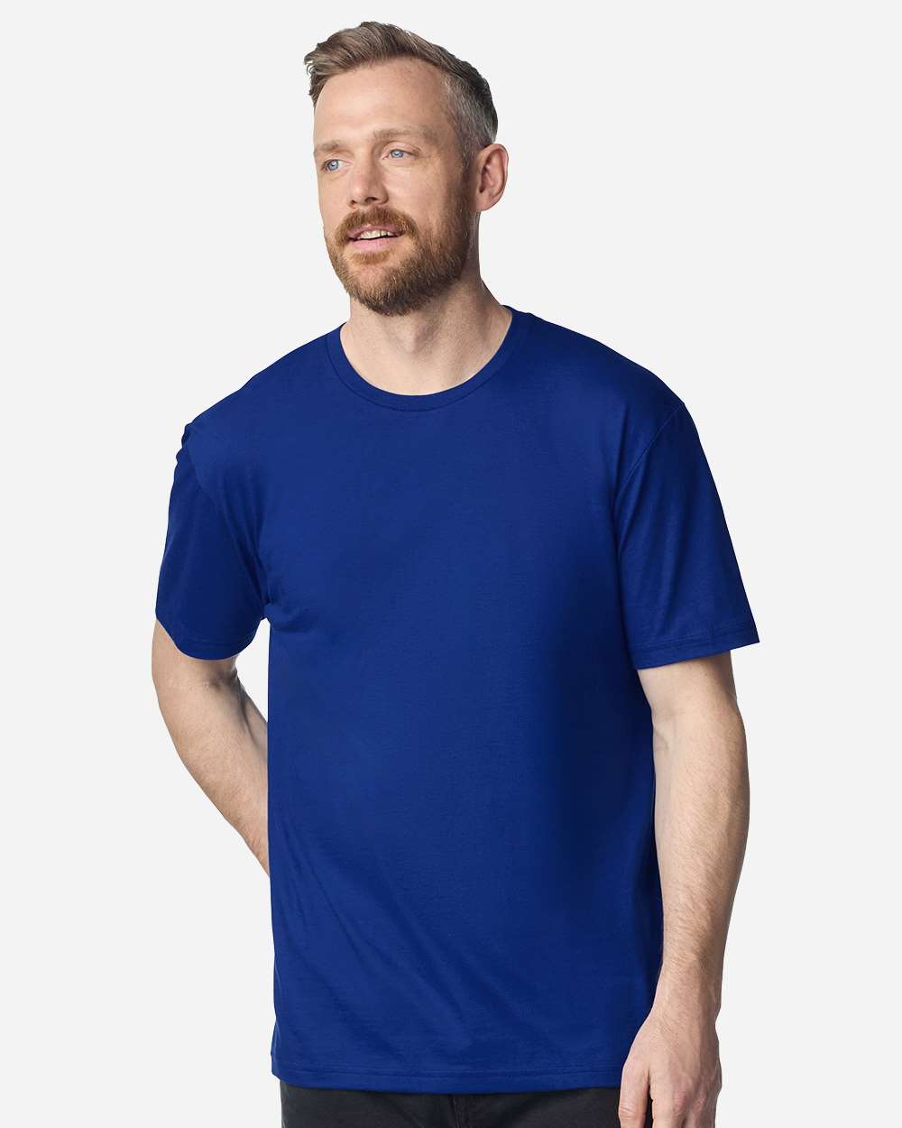 Softstyle® T-Shirt - OnModelFront - B00660303 - Fan Deep Royal
