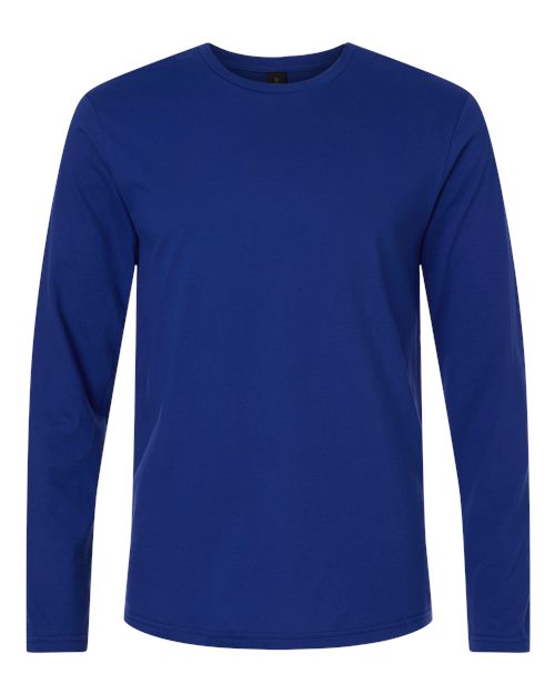 Unisex Softstyle® Long Sleeve T-Shirt - Front - B05660423 - Fan Deep Royal