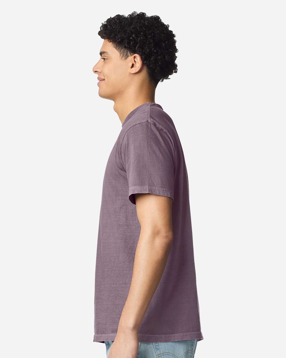 Garment-Dyed Heavyweight T-Shirt - OnModelSide - B00708423 - Dusk