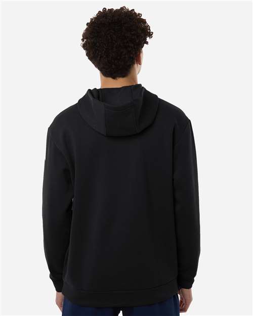 Men's Fleece Hooded Sweatshirt - OnModelBack - B029F8503 - Black